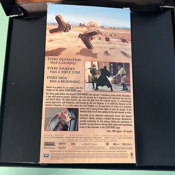 Collector’s Edition Star Wars Episode 1 The Phantom Menace VHS Video Box Set - Picture 5 of 10